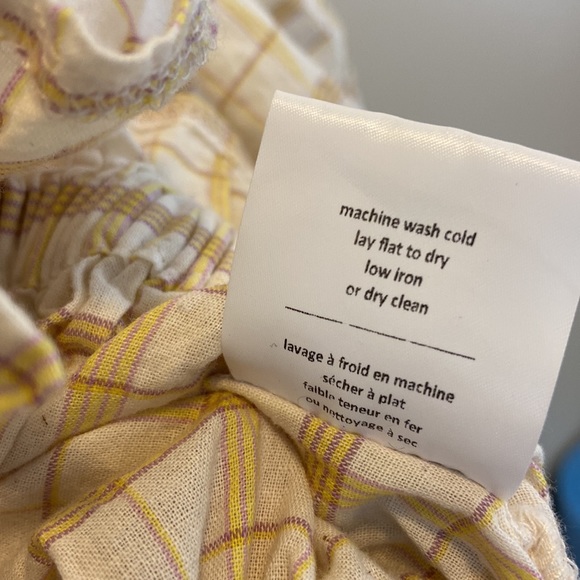 Oak + Fort Plaid Peplum Blouse - Picture 5 of 5